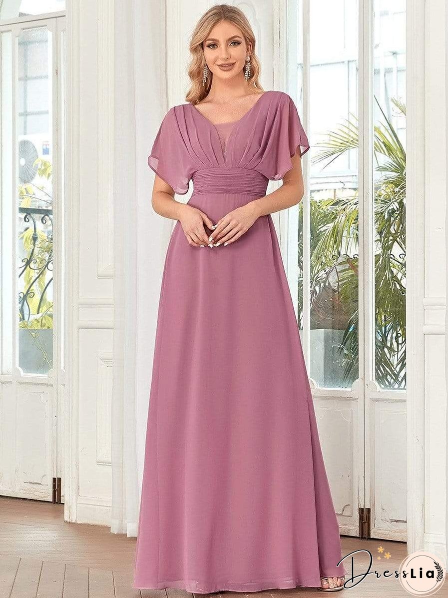 Flowy V-Neck Maxi Dress for Women