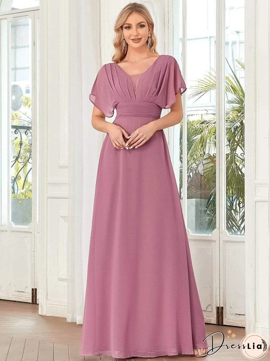 Flowy V-Neck Maxi Dress for Women
