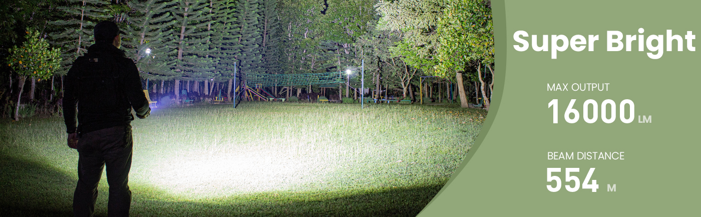 Sofirn Q8 Plus 超強力 LED 懐中電灯 16000lm sofirn Q8 Plus Powerful Flashlight max 16000 Lumens, Max 554