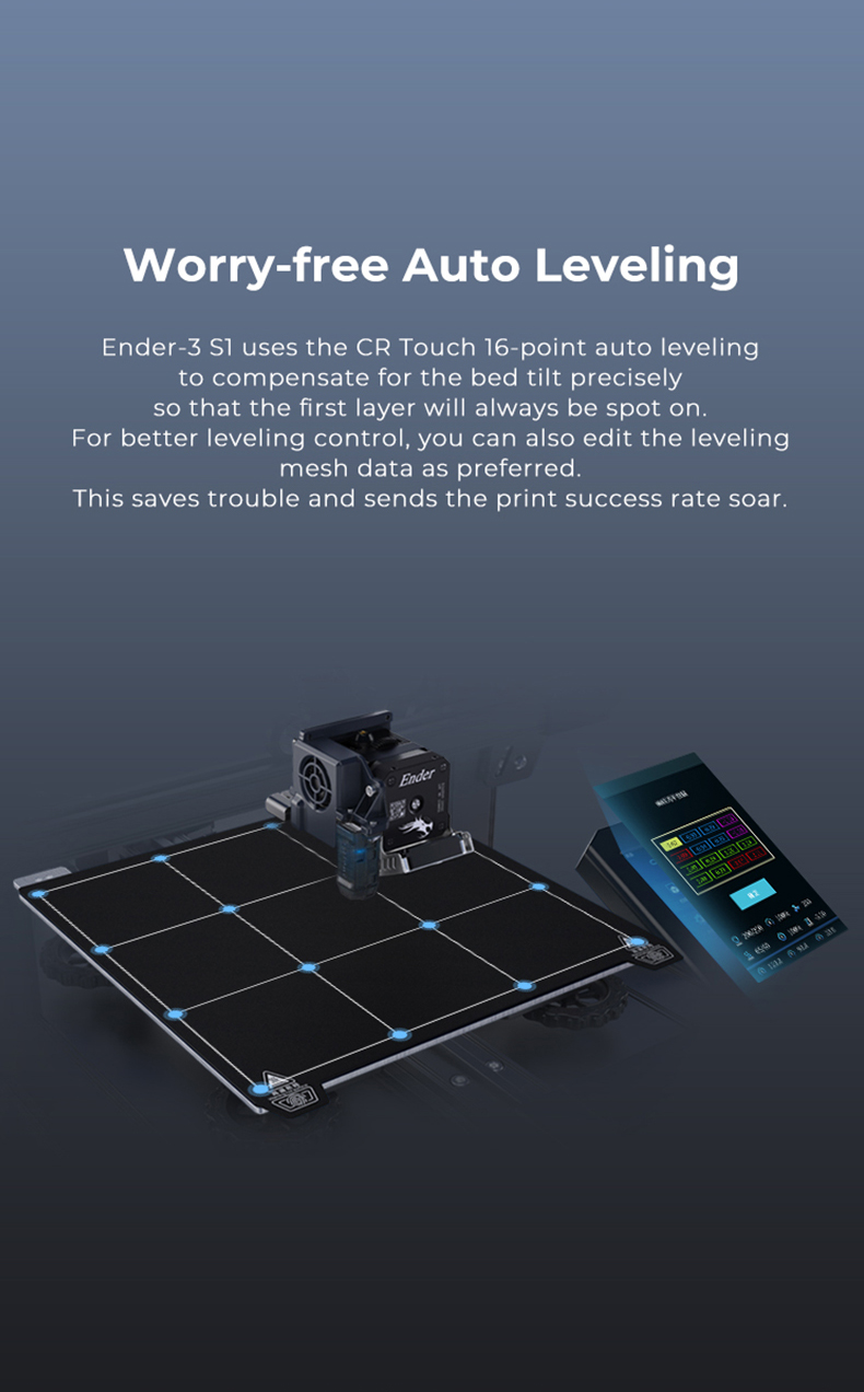 Ender-3 S1 auto leveling