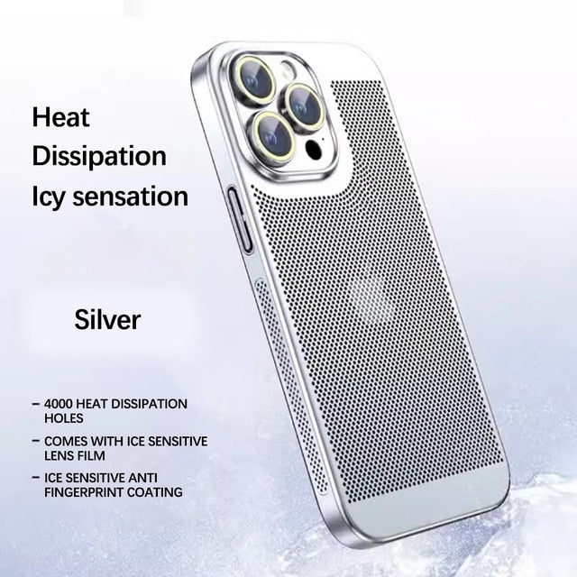 Electroplating Magnetic Heat Dissipation Ice Feel Phone Case
