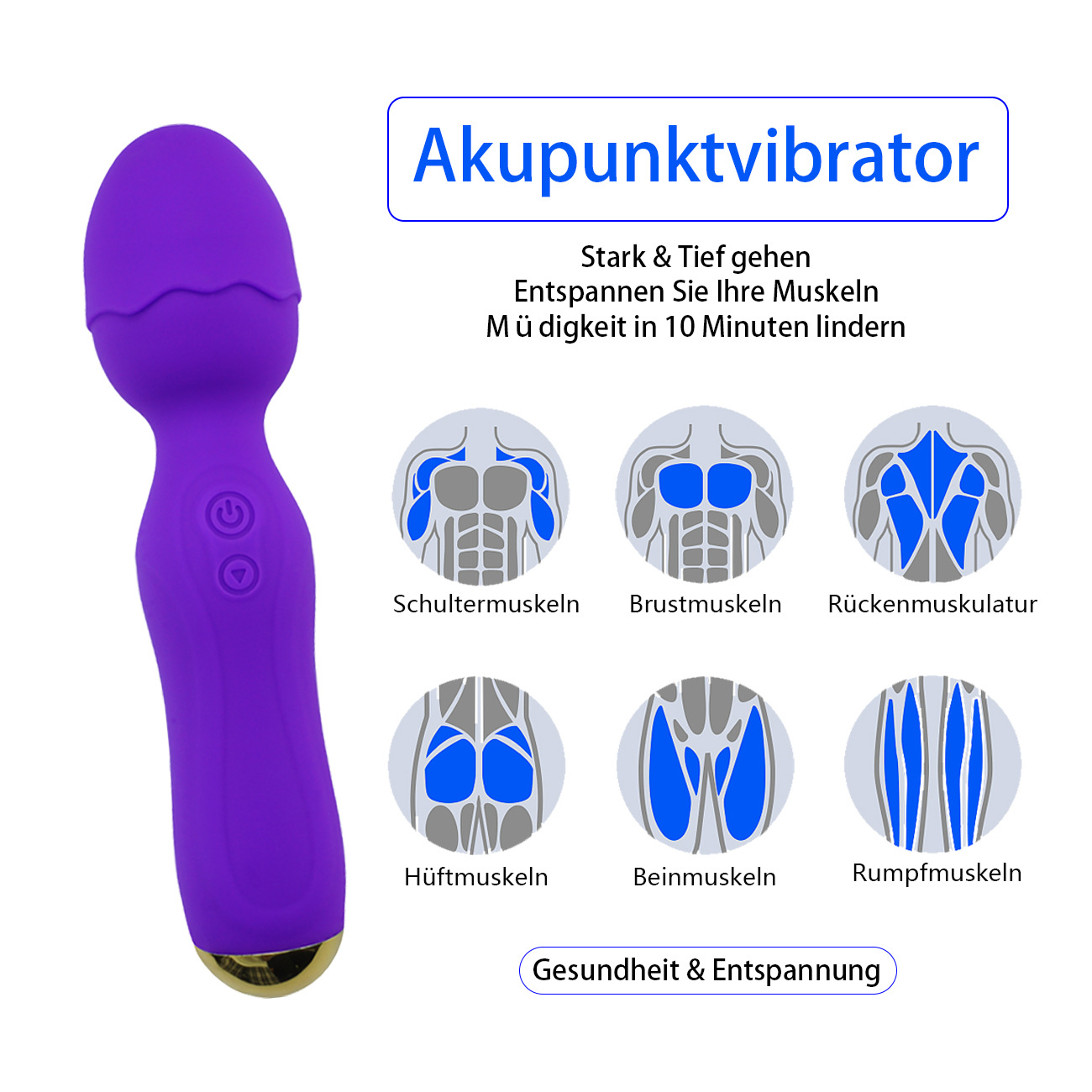 Av Vibrator Women's Masturbation Massager Adult Sex Products Strong Shock Second Tide Massage Stick