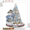 Diamond Painting-DIY Crystal Rhinestone Snowman(30*30CM)