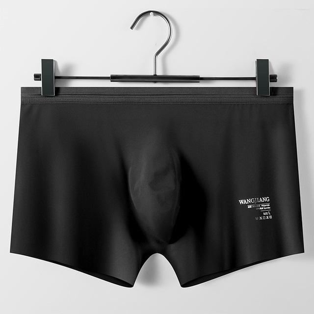 Men's Ice Silk Sexy 3D Seamless Boxers Panties