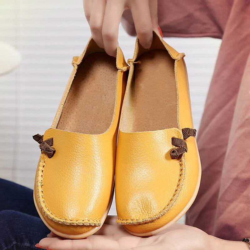 Flat Bottom Ladies Casual Mom Shoes Soft Loafers shopify stunahome.com