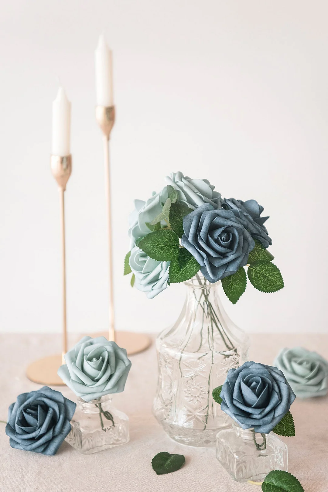 3" Foam Rose with Stem - 56 Colors