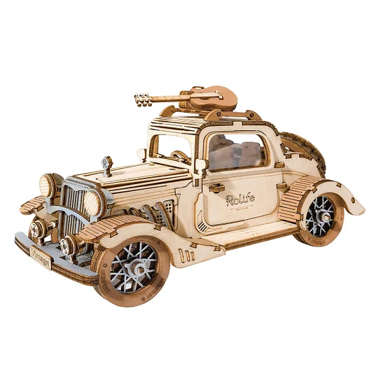 Rolife Vintage Car 3D Wooden Puzzle TG504 | Robotime Canada