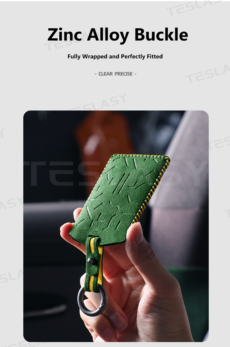 TESLASY Tesla Alcantara Key Card Holder