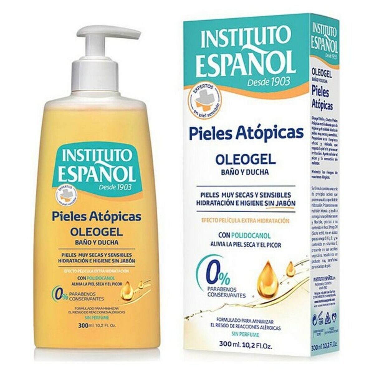 Shower Gel Pieles At&oacute;picas Oleogel Instituto Espa&ntilde;ol (300 ml)