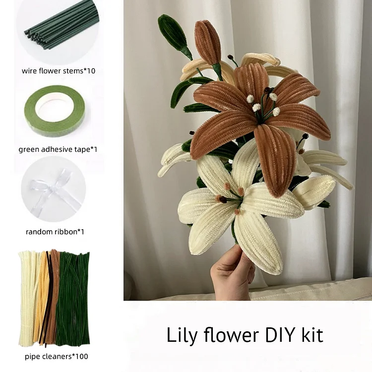 How to make Red spider lily of the Valley by pipe cleaners #pipe # pipecleaners 