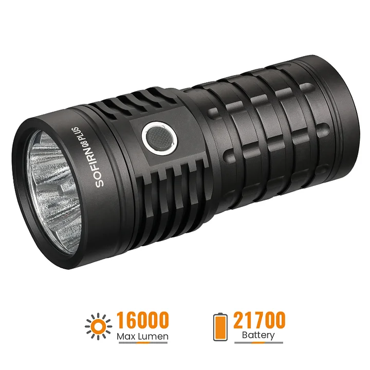 Sofirn Q8 Plus 超強力 LED 懐中電灯 16000lm sofirn Q8 Plus Super Bright Flashlight max 16000 Lumens
