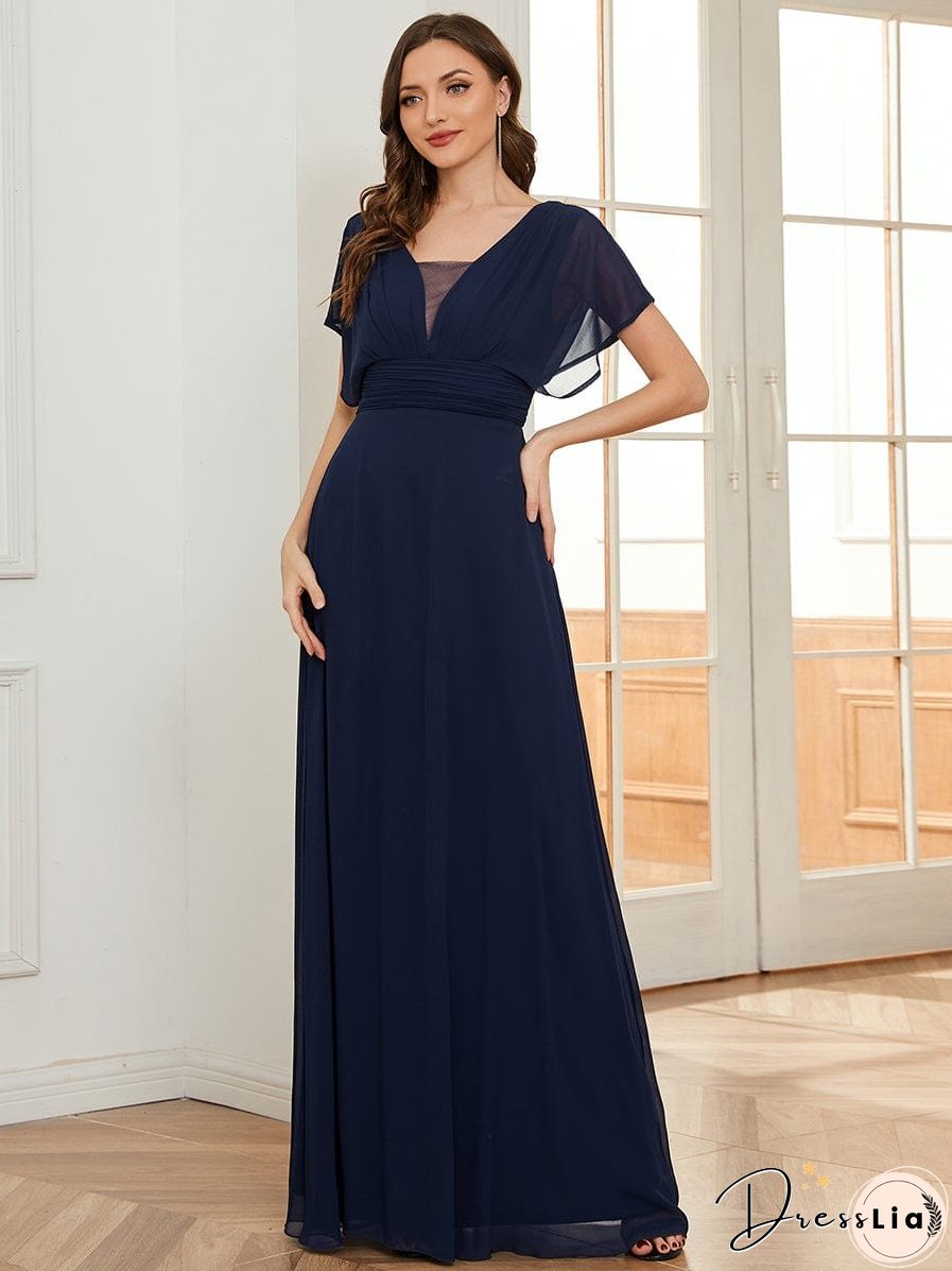 Flowy V-Neck Maxi Dress for Women