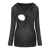 Maternity Hoodies Long Sleeve Nursing Sweatshirts Tops