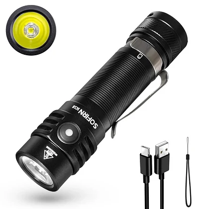 Acheter Sofirn SP10 Pro puissante 900lm EDC lampe de poche LH351D torche LED  Rechargeable 14500 AA Mini lanterne Portable Anduril 2.0
