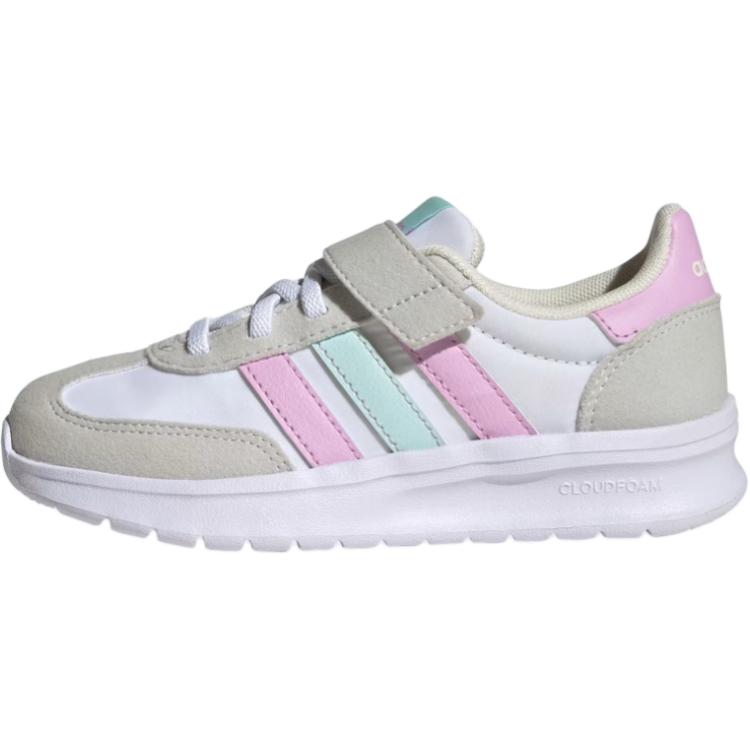 Adidas RUN 70s 2.0 Anti-Slip Wear-Resistant Low-Top Kids Lifestyle Shoes Gray White Kids'