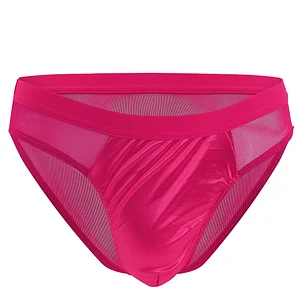 Low Waist Breathable U Convex Bag Sexy Transparent Mesh Briefs