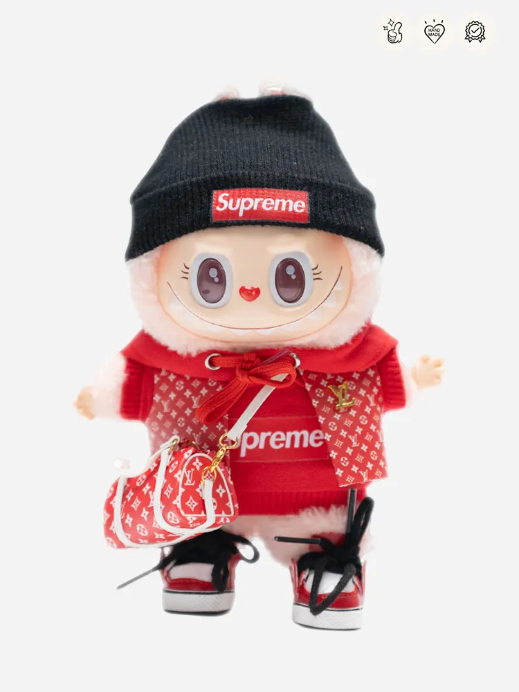 LABUBU Clothes LV Red Chic Explorer