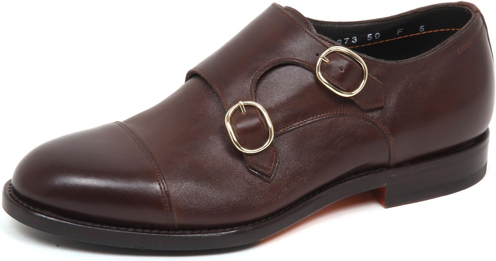 E0508 Scarpa uomo Brown SANTONI Scarpe Shoe Man