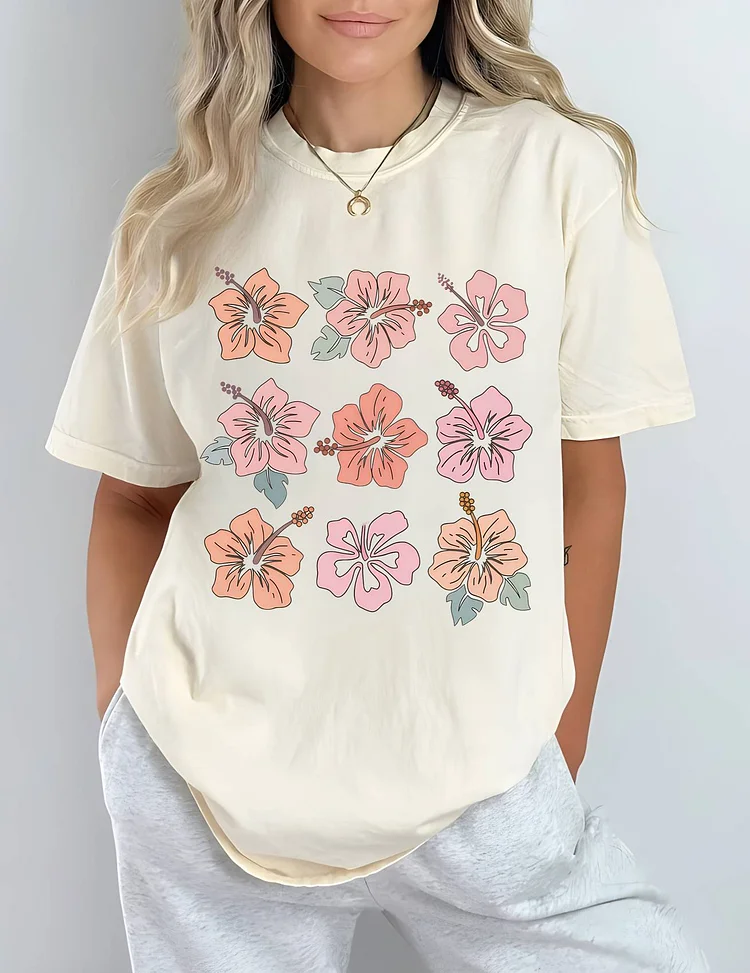 Tropical Flower Shirt   August Lemonade