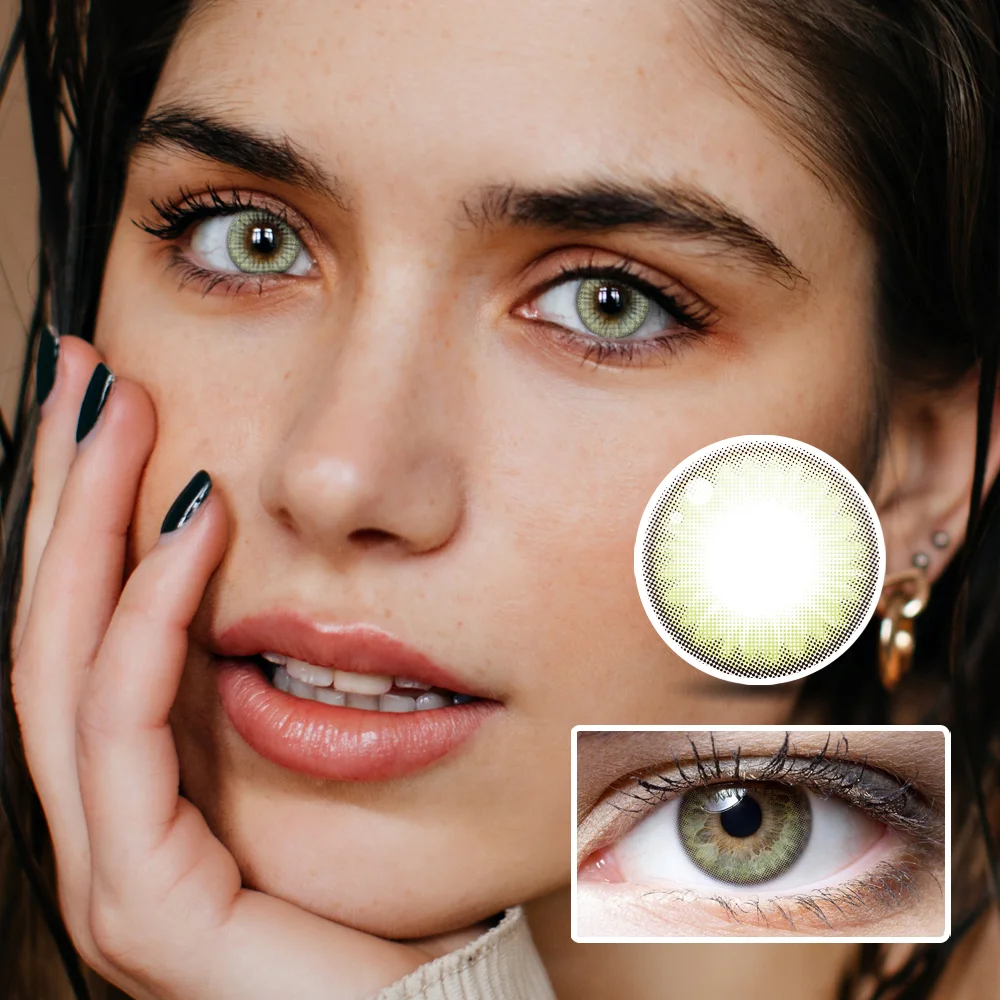 green contact lenses