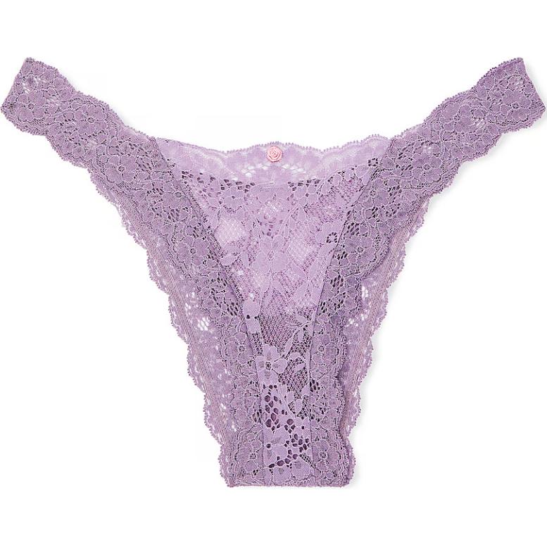 Victoria's Secret 24 Big Show Collection Dreamy Collection DREAM ANGELS Lace Thong Underpants Women's Purple