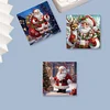 12Pcs Diamond Painting Santa Claus Greeting Cards Christmas Cards