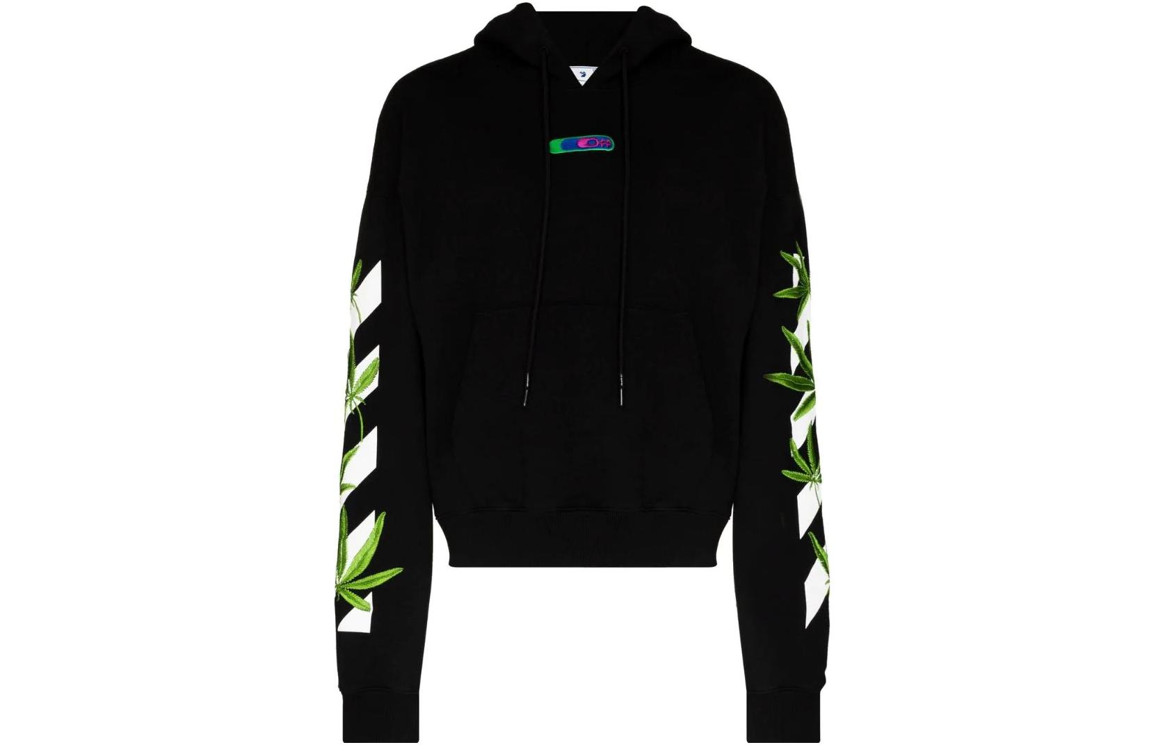 OFF-WHITE Weed Arrows Oversized Hoodie 