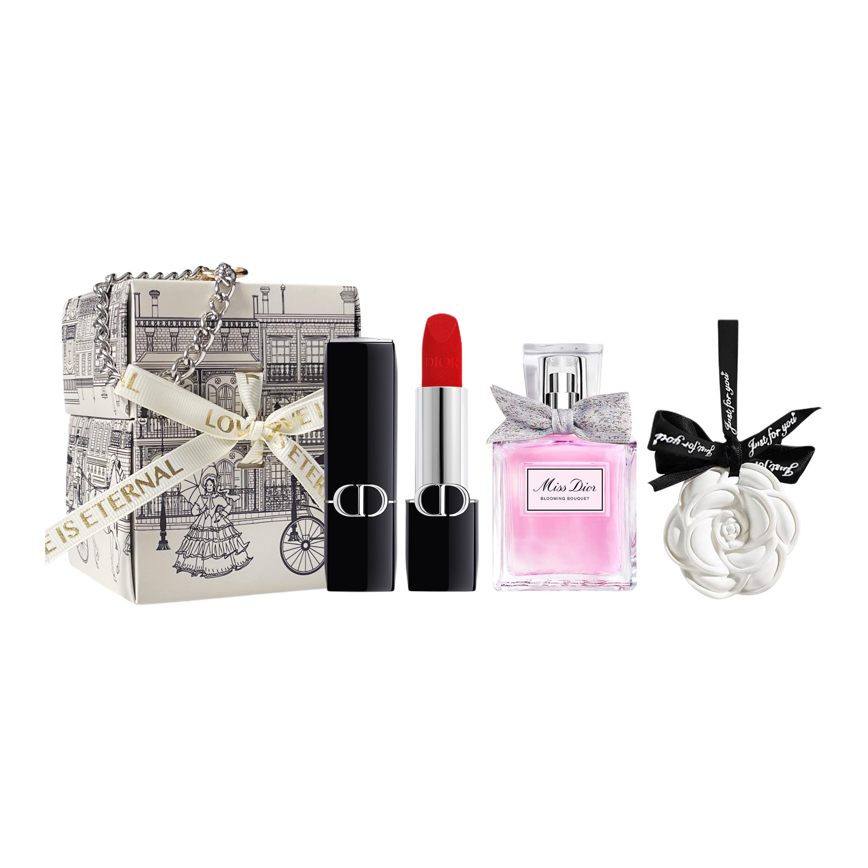 DIOR Fiery Blue Gold Lipstick Makeup Sets Women's