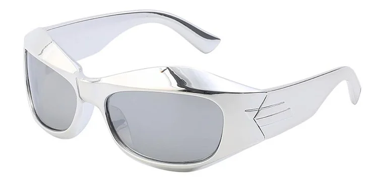 Oversized Pink Y2k Sun Glasses Luxury Brand Designer Punk Sports Cycling Wrap Around Sunglasses Women 2000s Men Goggles Eyewear