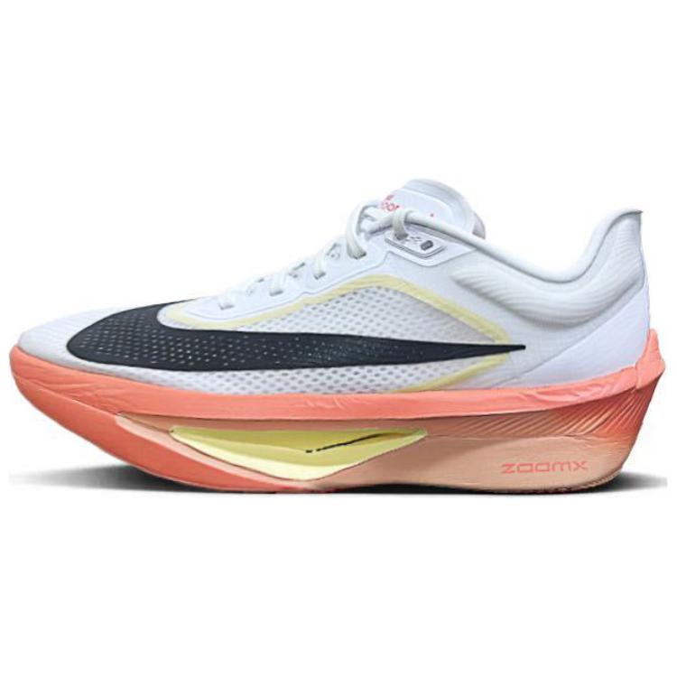 Nike Zoom Fly 6 Anti-Slip Wear-Resistant Low-Top Casual Running Shoes Men's White Orange