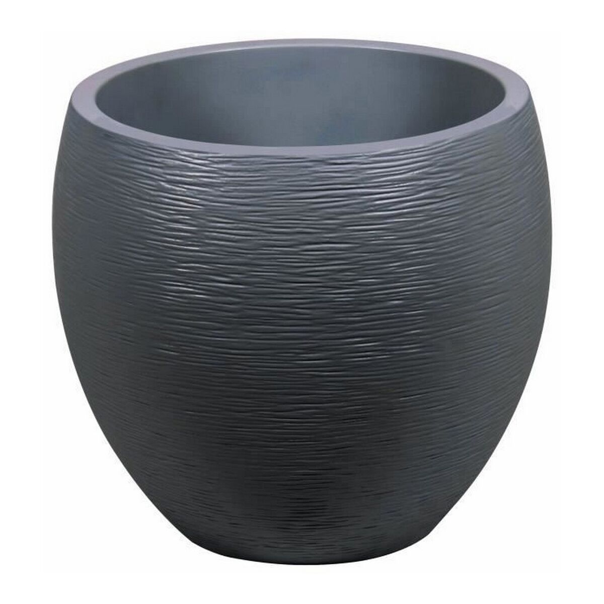 Plant pot EDA Graphit Circular Plastic Dark grey (&Oslash; 50 x 45 cm)