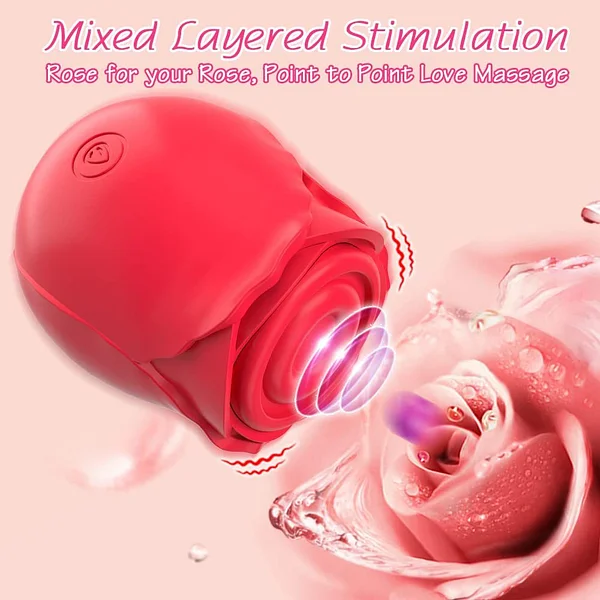 Rose Toy Tapping Nipple Clitoris Stimulator