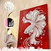 DIY Pearl Painting Lucky Koi for Home Wall Decor with Frame(40*30cm)