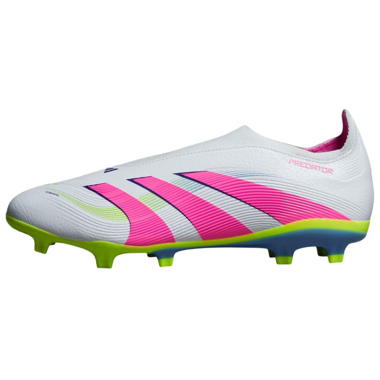Adidas Predator League Laceless FG/MG Cloud White Lucid Pink Lucid Lemon