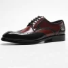 Mens Unique Wingtip Brogue Shoes