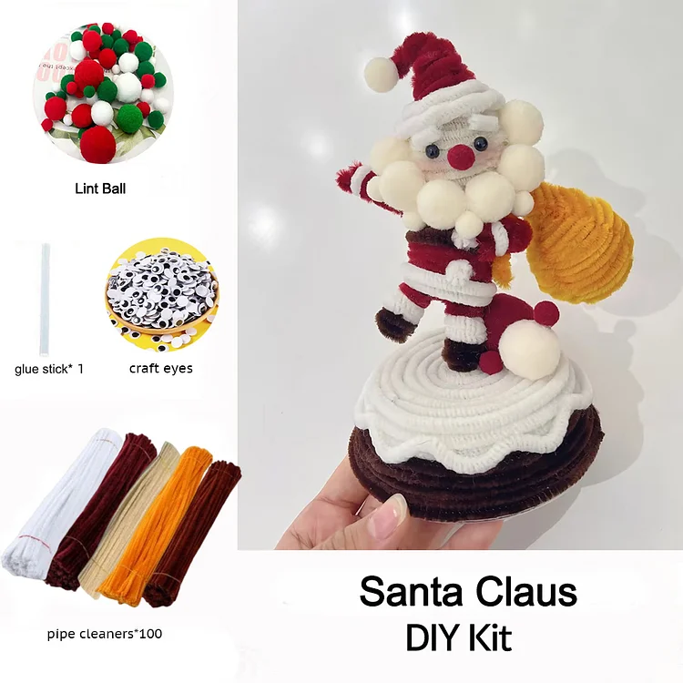 DIY Pipe Cleaners Kit - Santa Claus