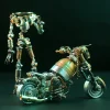 3D Mechanical Puzzles Pumpkin Knight Motorcycle Metal Model Kit Diy Halloween Son of the Dark Night Assemble Toys