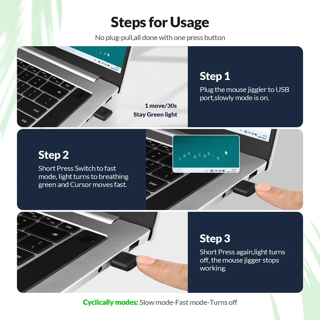 Rii Mouse Jiggler With switch