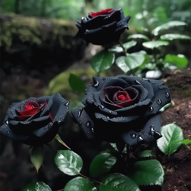 Rare Black Red Rose Flower Seeds