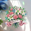 Diamond Painting Mother Day Wreath Pendant For Window Door Garden Decor