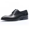 Mens Pointed Toe Derby Wedding Shoes
