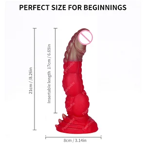 Tentacle Shaped Penis Soft Silicone Dildo For Women Dickman