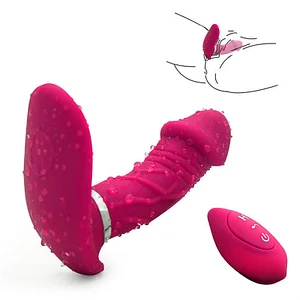 10 Frequency Vibration Wearing Egg Skipping Sucking Device Female Breast Masturbation Massager