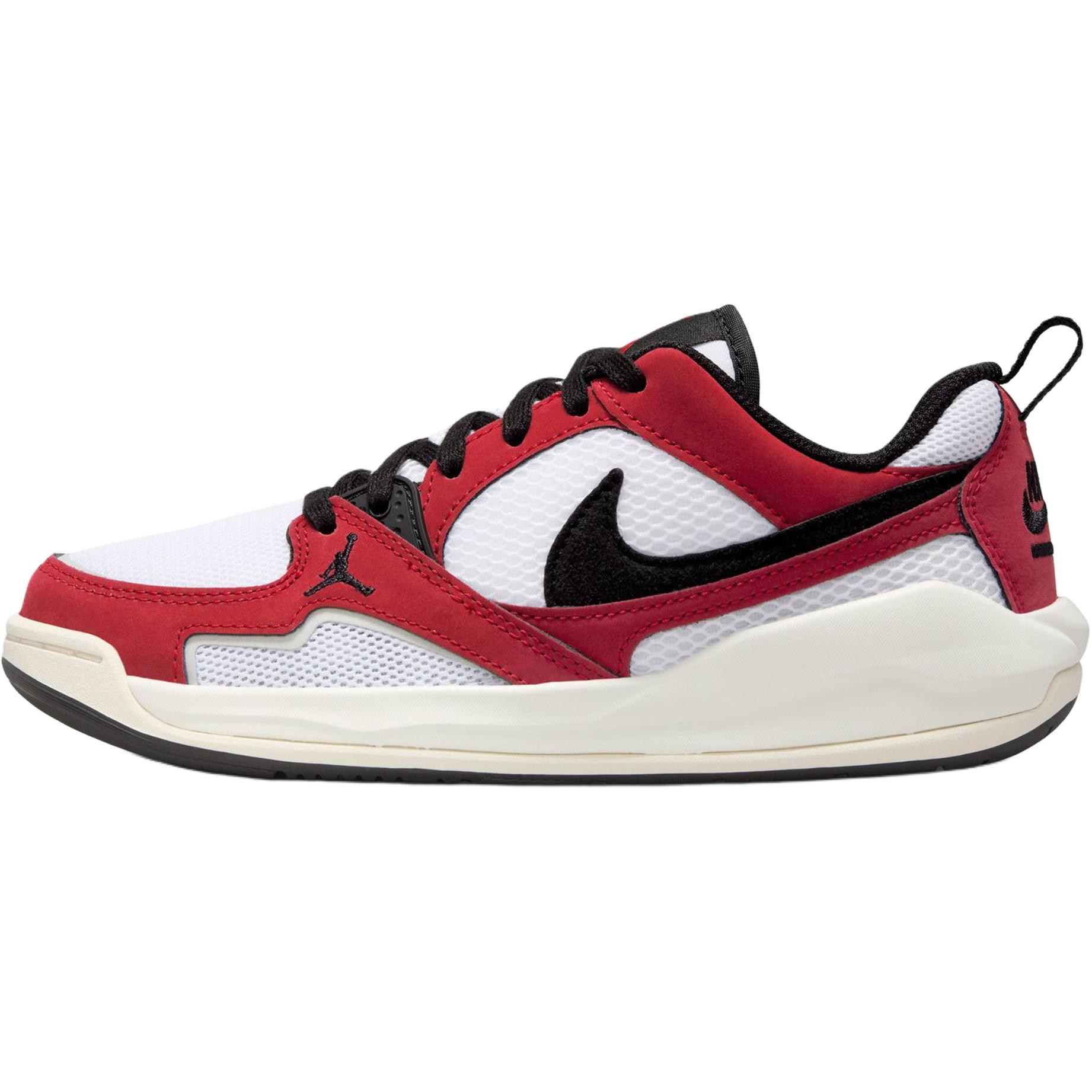Jordan CMFT Era Abrasion Resistant Low Top Kids Lifestyle Shoes Red White