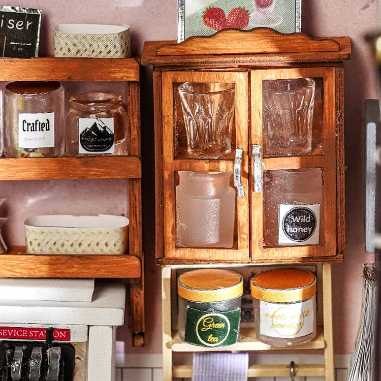 DIY Miniature Dollhouse Kit | Honey Ice Cream Shop