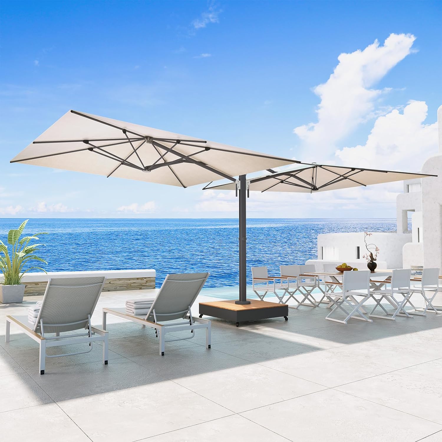 Grand Patio Deluxe NAPOLI Cantilever Patio Umbrella