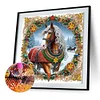 Diamond Painting-DIY Crystal Rhinestone Xmas Horse(40*40CM）