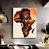 Fille africaine-plein diamant rond peinture-30 * 40cm