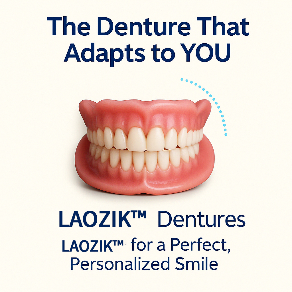 LAOZIK™ Custom-Fit Functional Dentures — Perfectly Fitted in Minutes at Home