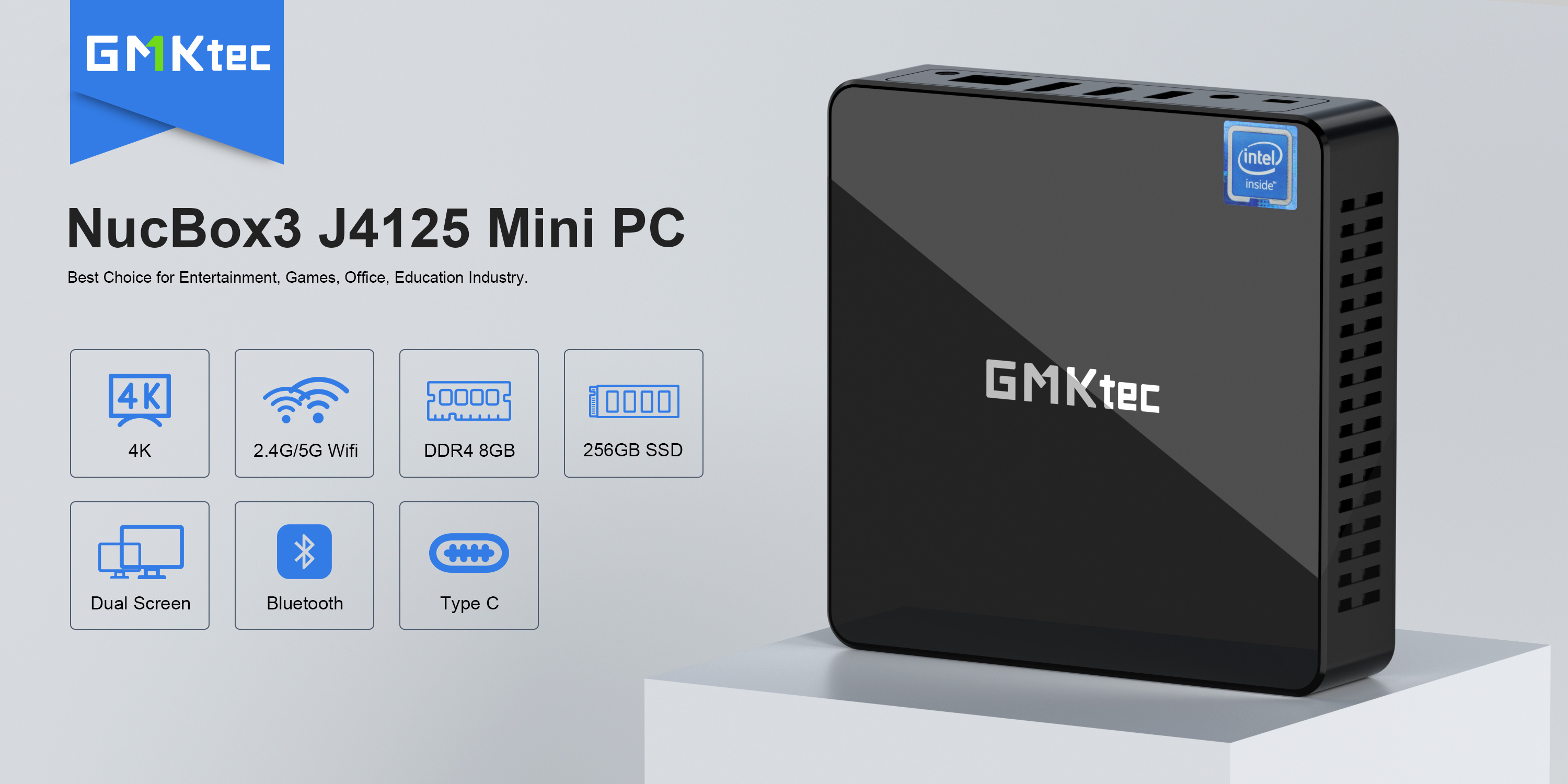 ミニPC win11Pro デスクトップ型 GMKtec NucBox3-